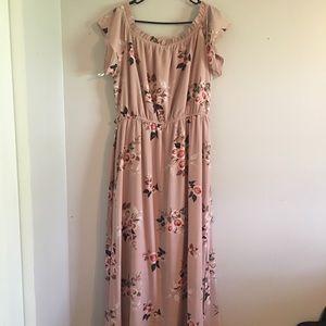 Flower pink dress